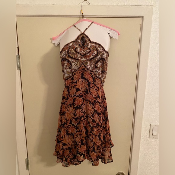 Anthropologie Dresses & Skirts - Anthropologie Freya Halter Appliqué Mini Dress